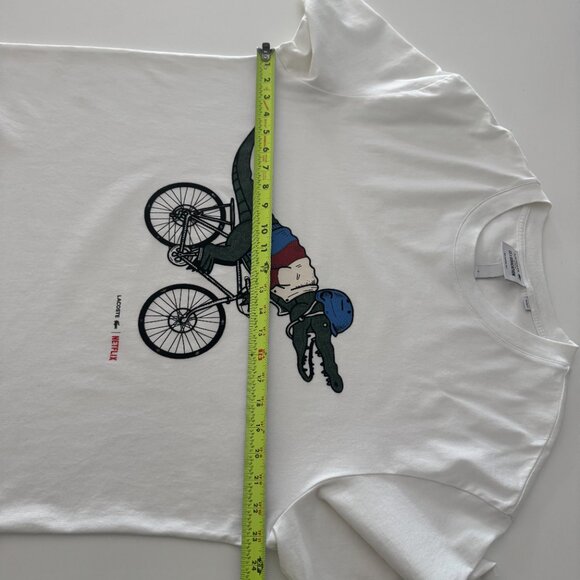 Lacoste x Netflix Men's Organic Cotton T-shirt, Size 6/ XL - Picture 9 of 16